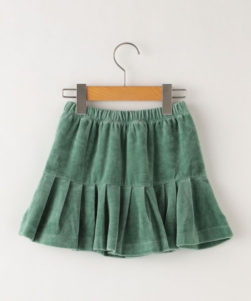 SHIPS KIDS(シップスキッズ)/The Animals Observatory:110～120cm / Green Velvet Bird Kids Skirt/img01