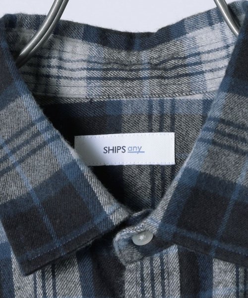 SHIPS any MEN(シップス　エニィ　メン)/SHIPS any: スリムフィット 長袖 レギュラーカラー ネルシャツ◇/img24