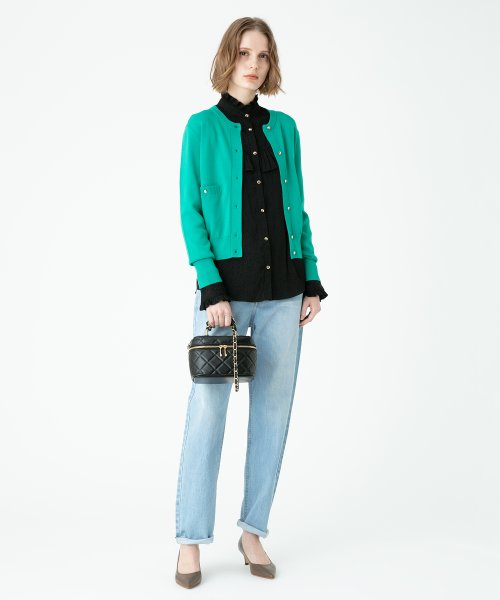 ポケットクルーカーディガン 