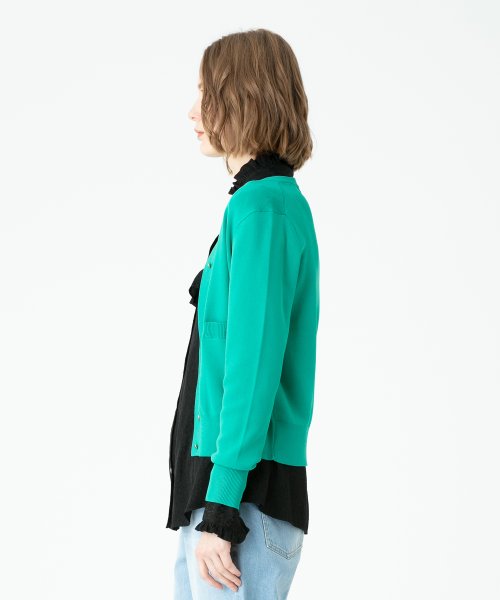 ポケットクルーカーディガン 