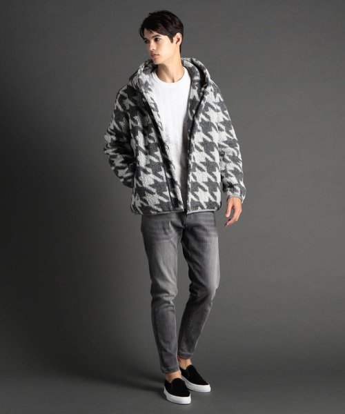 【ex/tra】LANIFICIO ROMA ボアフーディブルゾン ROMA LANIFICIO