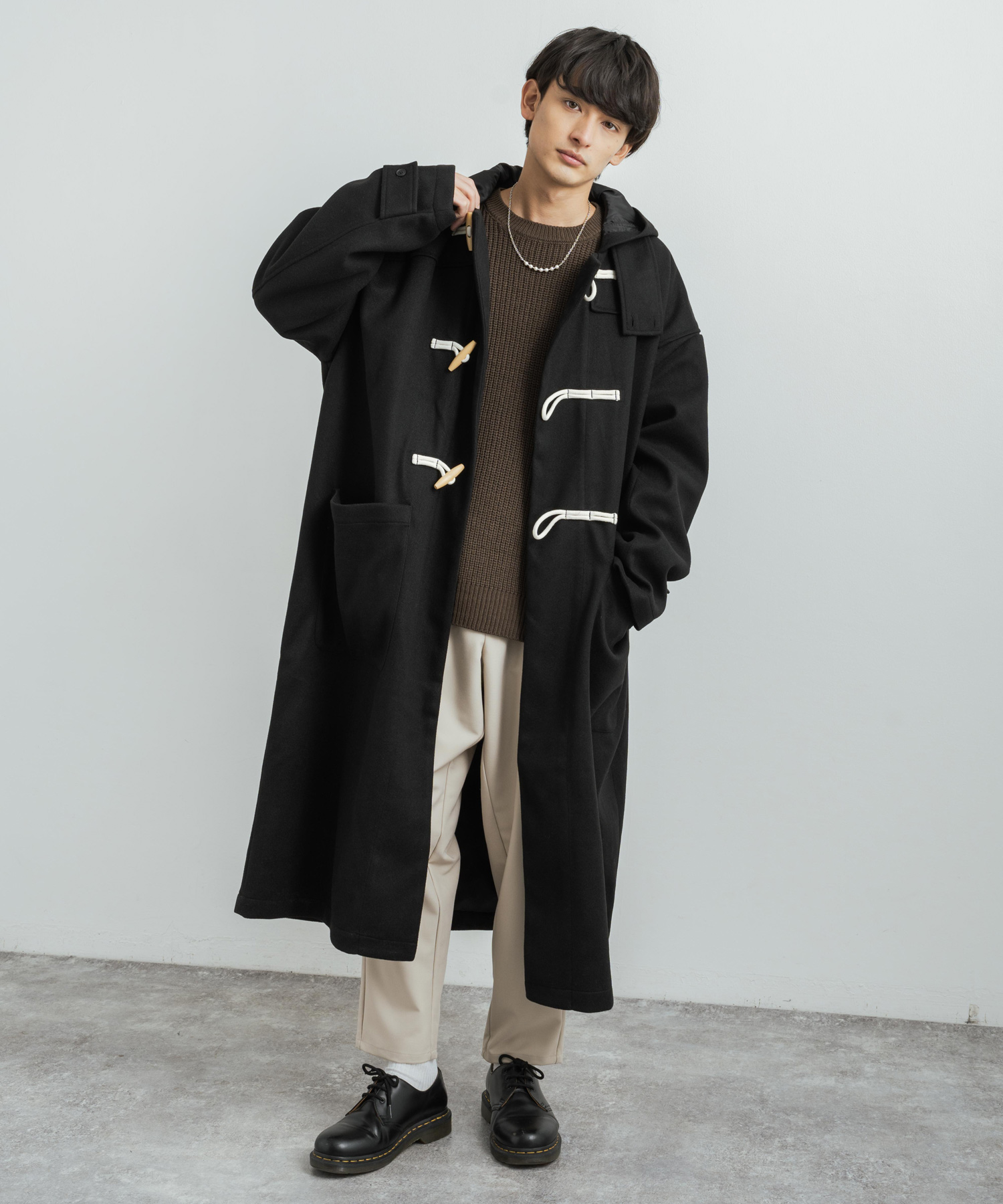 マカフィー　ダッフルコート　ウール75％　トッグル マカフィー ダッフルコート ウール75％ トッグル - メルカリ