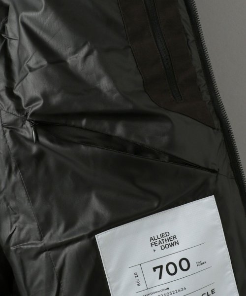 小松マテーレ リサイクル シャンブレー フード ダウンジャケット －700FP 撥水機能－ 小松マテーレ B89 W72 H88 ダウンジャケット KOMATSU