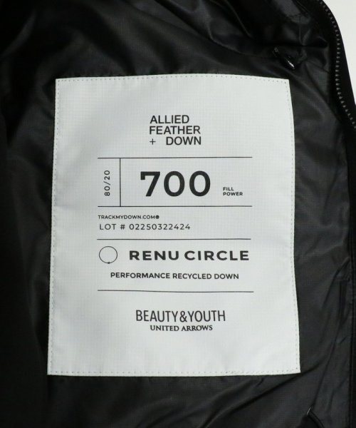 BEAUTY&YOUTH UNITED ARROWS(ビューティーアンドユース　ユナイテッドアローズ)/小松マテーレ リサイクル シャンブレー フード ダウンジャケット －700FP 撥水機能－/img20