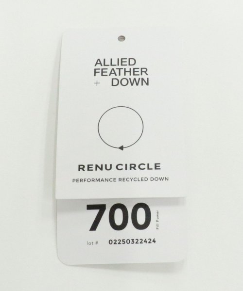 小松マテーレ リサイクル シャンブレー フード ダウンジャケット －700FP 撥水機能－ 小松マテーレ B89 W72 H88 ダウンジャケット KOMATSU