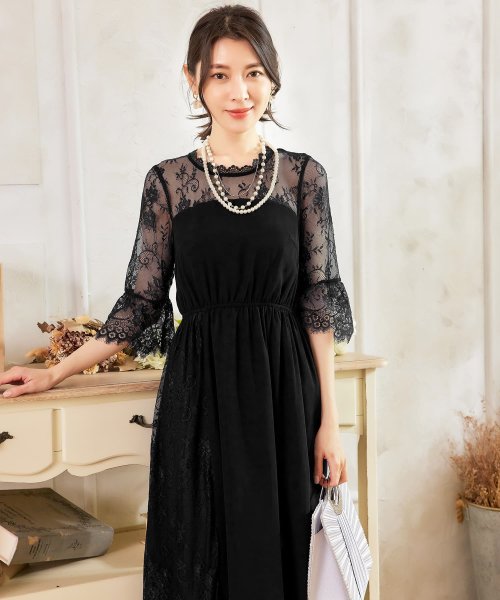 DRESS+(ドレス プラス)/ワンピース レース 披露宴 結婚式 フォーマル　パーティードレス/img05