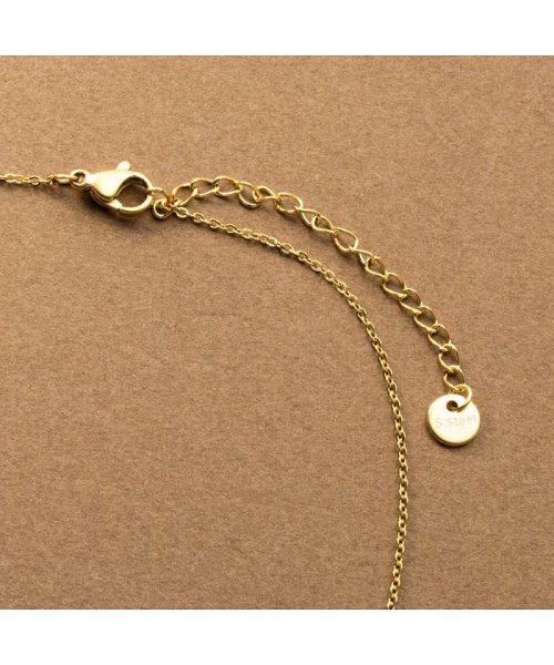 cream dot(クリームドット)/オーバル天然石のステンレス製ネックレス/img08