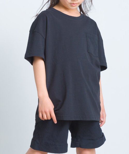 OMNES(オムネス)/【OMNES】キッズ 製品洗いコットンビッグ半袖Tシャツ/img06