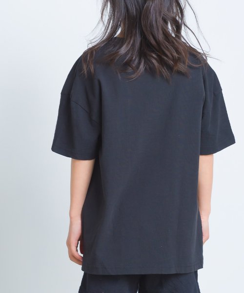 OMNES(オムネス)/【OMNES】キッズ 製品洗いコットンビッグ半袖Tシャツ/img08