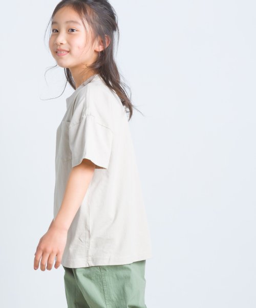 OMNES(オムネス)/【OMNES】キッズ 製品洗いコットンビッグ半袖Tシャツ/img12