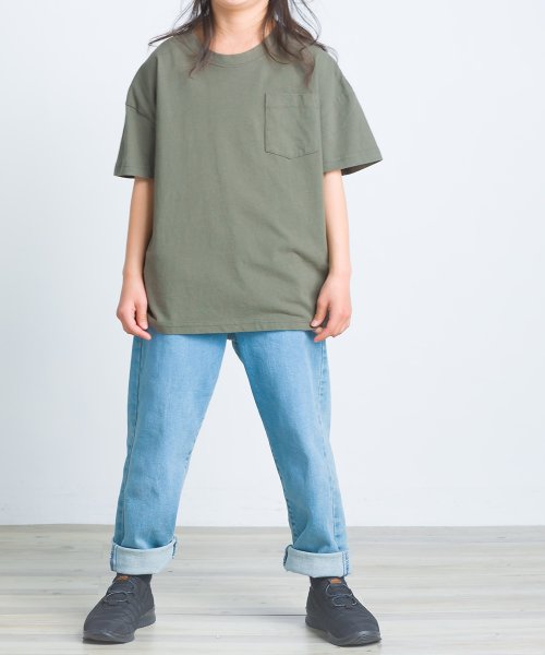 OMNES(オムネス)/【OMNES】キッズ 製品洗いコットンビッグ半袖Tシャツ/img26