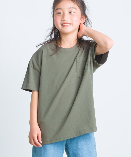 OMNES(オムネス)/【OMNES】キッズ 製品洗いコットンビッグ半袖Tシャツ/img29