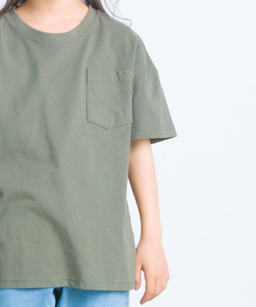 OMNES(オムネス)/【OMNES】キッズ 製品洗いコットンビッグ半袖Tシャツ/img30