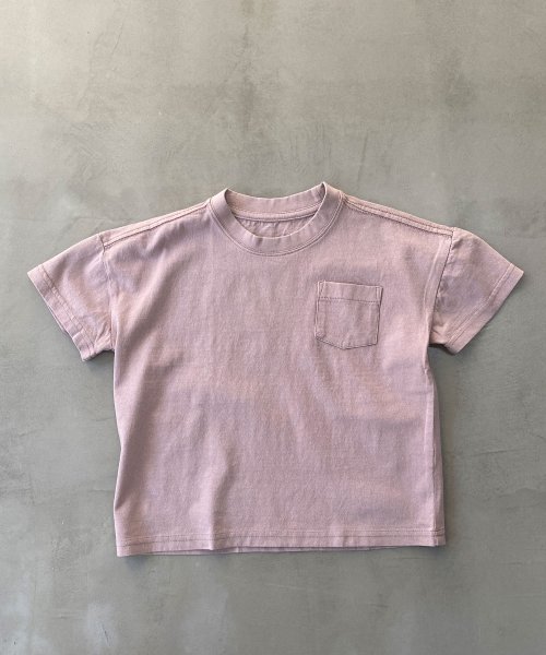 OMNES(オムネス)/【OMNES】キッズ 製品洗いコットンビッグ半袖Tシャツ/img45