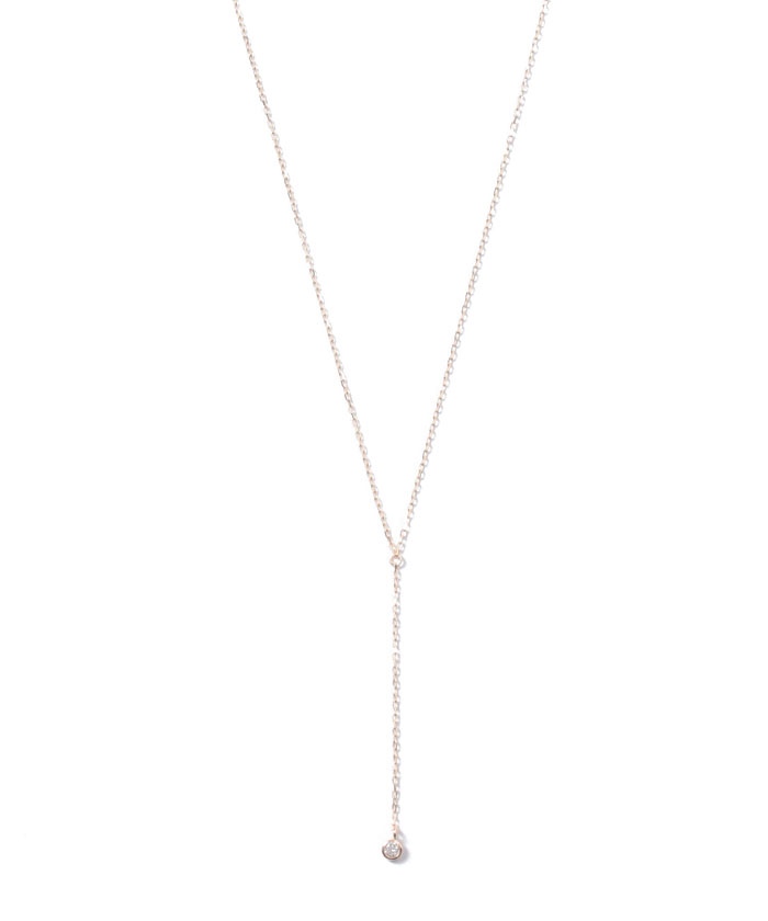 les bon bon / ルボンボン】diamond Y necklace ダイヤモンドY