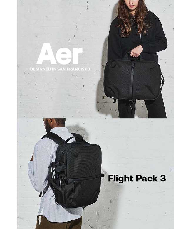 【美品】AER FLIGHT PACK 3 ブラック　エアー　バックパック