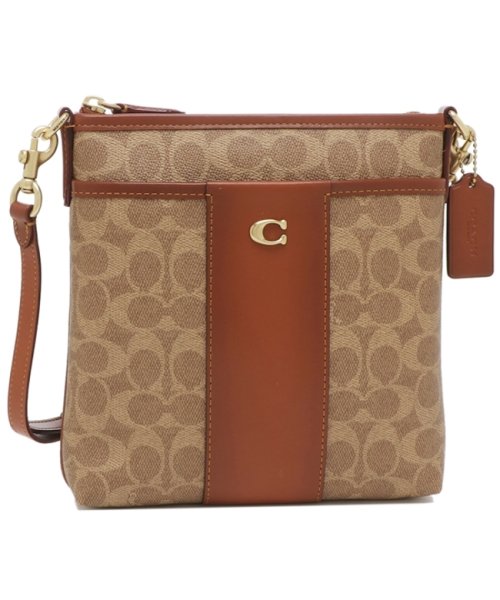 COACH(コーチ)/コーチ ショルダーバッグ シグネチャー キット ブラウン ベージュ レディース COACH CC533 B4NQ4/img01