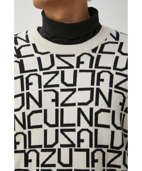 AZUL by moussy(アズールバイマウジー)/AZUL MONOGRAM KNIT TOPS/img07