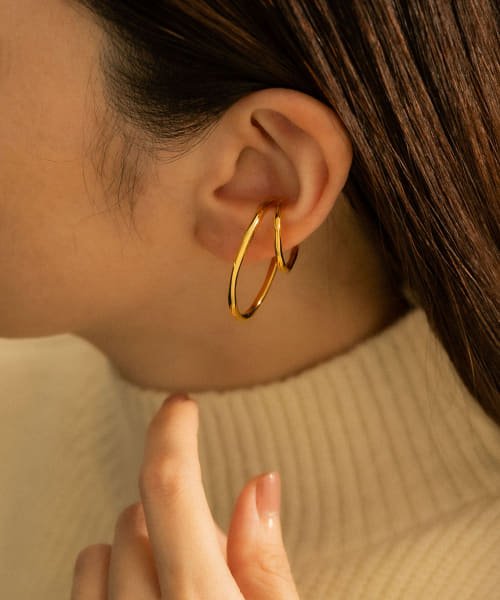 SMELLY(スメリー)/SMELLY so’　double circle earcuff gld/img01