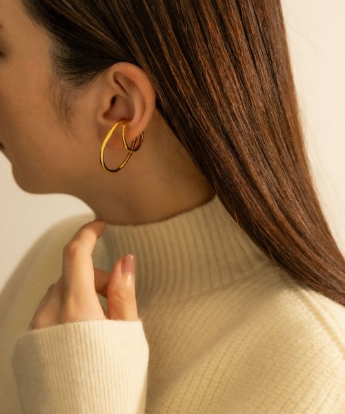 SMELLY(スメリー)/SMELLY so’　double circle earcuff gld/img02