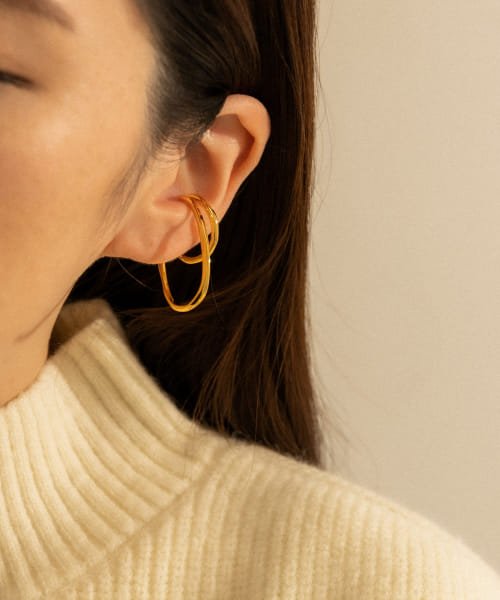 SMELLY(スメリー)/SMELLY so’　double circle earcuff gld/img03