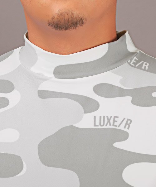 LUXSTYLE(ラグスタイル)/LUXE/R(ラグジュ)カモフラージュハイネックロンT/ロンT メンズ 長袖Tシャツ ハイネック 迷彩 カモフラ 総柄 ロゴ/img07