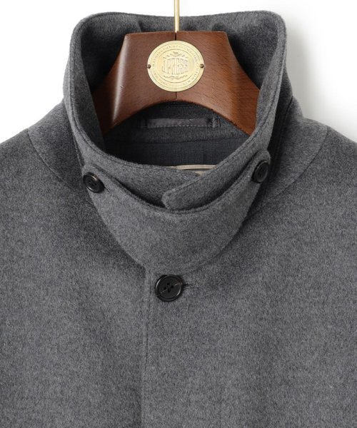 ウールカシミヤビーバーステンカラーコート 