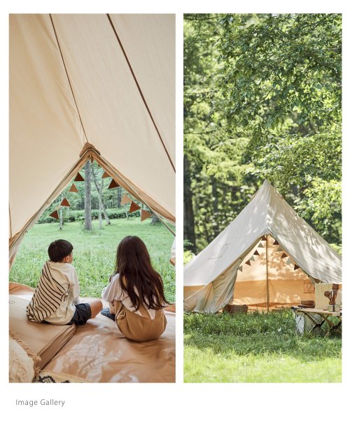 【Smore /Bello 300】 ベル型テント テント ベル型 収納バッグ付き ポリコットン ファミリーテント 3～4人用 キャンプ テント おしゃれ 撥 テント ポリコットン