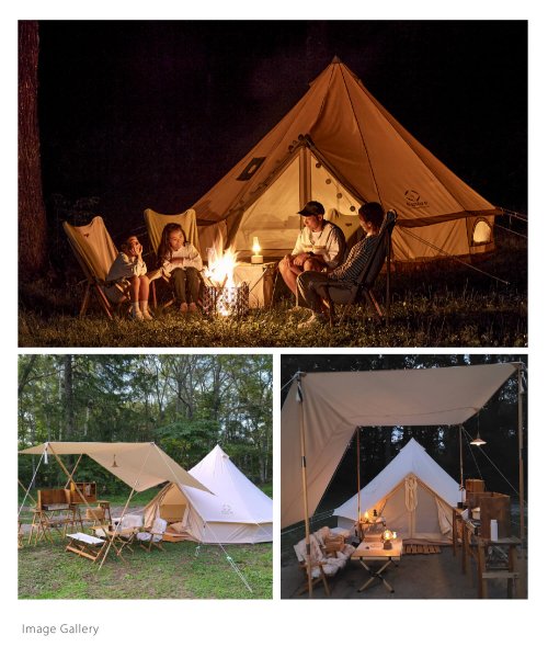 【Smore /Bello 300】 ベル型テント テント ベル型 収納バッグ付き ポリコットン ファミリーテント 3～4人用 キャンプ テント おしゃれ 撥 テント ポリコットン