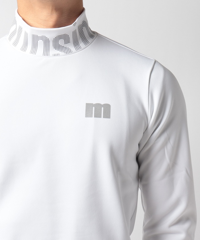 ENVOY/エンボイ』吸汗ストレッチ保温タックリバーシブル衿ロゴ