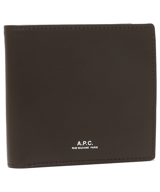 アーペーセー 二つ折り財布 ブラウン メンズ APC H63340 PXAWV CAE
