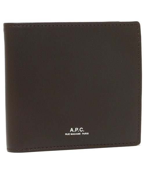 A.P.C.(アーペーセー)/アーペーセー 二つ折り財布 ブラウン メンズ APC H63340 PXAWV CAE/img01