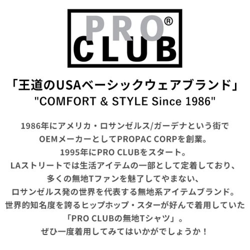 BACKYARD FAMILY(バックヤードファミリー)/PRO CLUB プロクラブ 102 半袖 コンフォート Tシャツ/img02