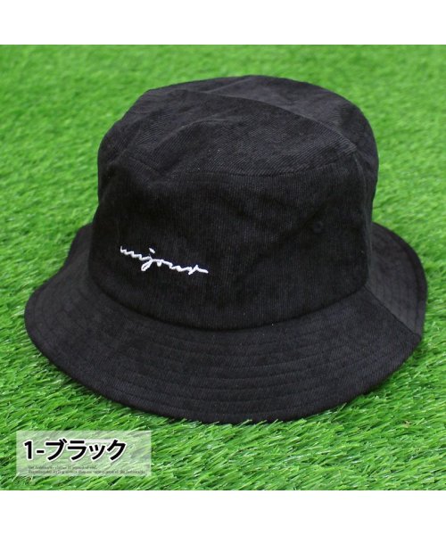 TopIsm(トップイズム)/ハット ゴルフウェア 帽子 メンズ ゴルフ バケットハット コーデュロイ ロゴ刺繍 キャップ/img02