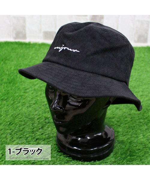 TopIsm(トップイズム)/ハット ゴルフウェア 帽子 メンズ ゴルフ バケットハット コーデュロイ ロゴ刺繍 キャップ/img03