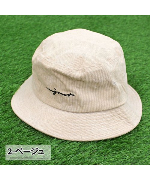 TopIsm(トップイズム)/ハット ゴルフウェア 帽子 メンズ ゴルフ バケットハット コーデュロイ ロゴ刺繍 キャップ/img04