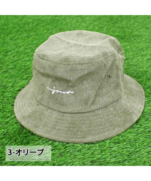 TopIsm(トップイズム)/ハット ゴルフウェア 帽子 メンズ ゴルフ バケットハット コーデュロイ ロゴ刺繍 キャップ/img06