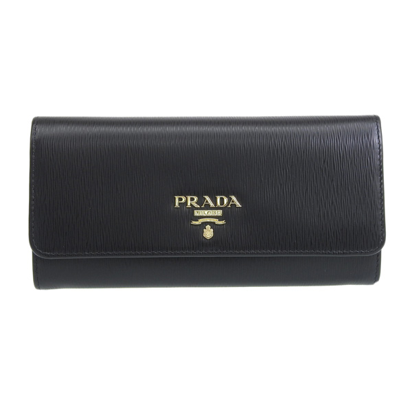 セール】PRADA プラダ 二つ折り 長財布 パスケース付(504999554