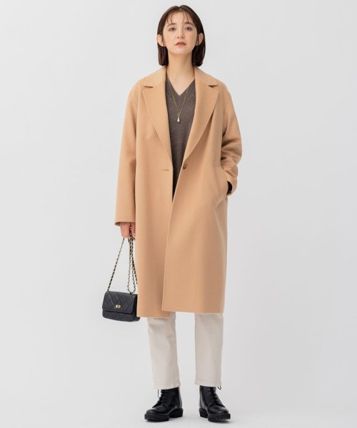 【CLASSY.1月号掲載】ウールカシミヤビーバー チェスターコート ウールカシミヤビーバー 品番 コート