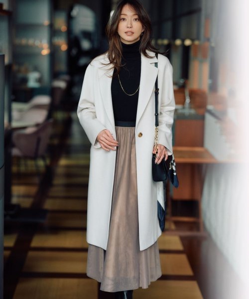 【CLASSY.1月号掲載】ウールカシミヤビーバー チェスターコート ウールカシミヤビーバー 品番 コート