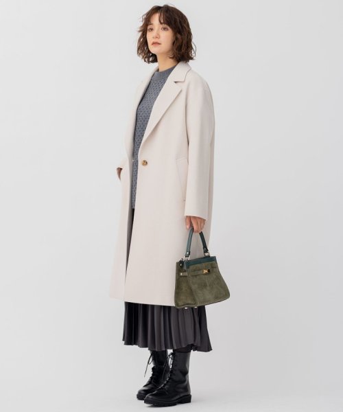 【CLASSY.1月号掲載】ウールカシミヤビーバー チェスターコート ウールカシミヤビーバー 品番 コート