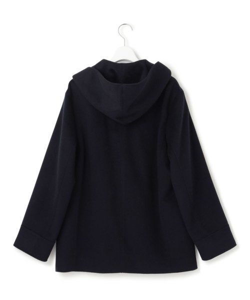 【CLASSY.1月号掲載】ウールカシミヤビーバー フード付き ショートコート ウールカシミヤビーバー コート 品番