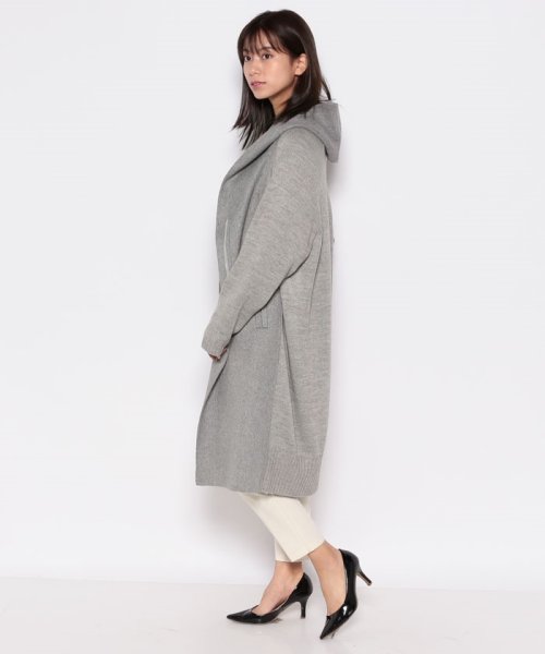 ニットドッキング フードリバーコート 