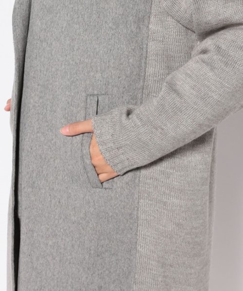 ニットドッキング フードリバーコート 