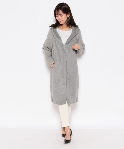 ニットドッキング フードリバーコート 