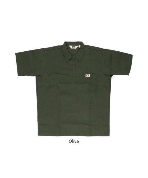 BACKYARD FAMILY(バックヤードファミリー)/BEN DAVIS ベンデイビス HalfZipper Short Sleeve Shirt Solid/img16