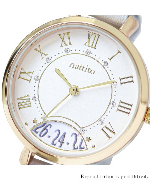 nattito(ナティート)/【メーカー直営店】腕時計 レディース トーヴァ 日付 カレンダー 大きめ 上品 ビジネス プチプラ YM054/img09