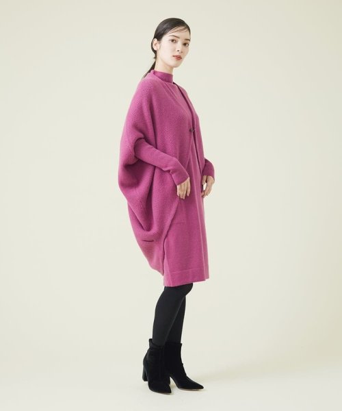 ウールカシミヤコクーンカーディガン 