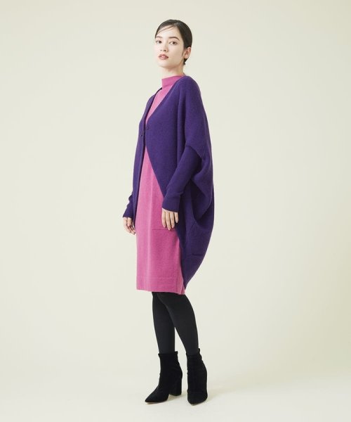 ウールカシミヤコクーンカーディガン 