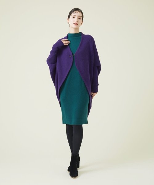 ウールカシミヤコクーンカーディガン 